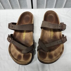 Birkenstock Tan Double Strap Sandals